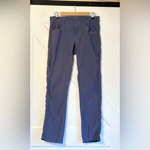 KÜHL Hiking Pants Womens 8 Reg Blue Outdoor Travel Utility Stretch 31 Inseam